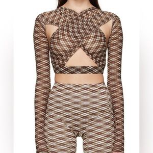 Knwls Brown set **TOP ONLY**